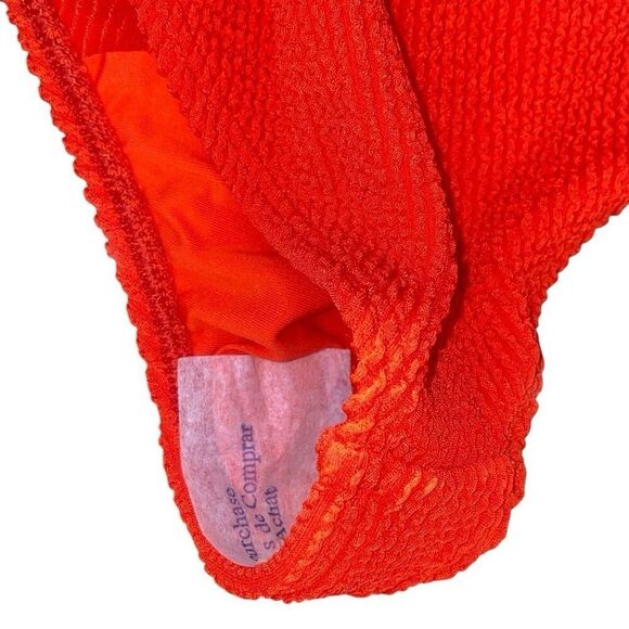 Good American Showoff One Piece Swimsuit Bright Poppy Red Size 5-6 XXL NWT - Picture 5 of 5